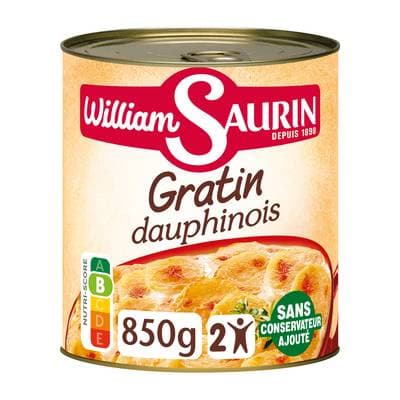 William Saurin Gratin dauphinois à la crème fraîche et à l'emmental, 850g