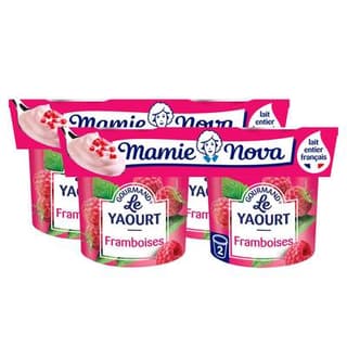 Mamie Nova Gourmand Framboise, Lot de 2 - 2x150g