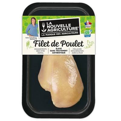 La Nouvelle Agriculture Filet de Poulet Bleu Blanc Coeur, 150g