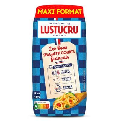 Lustucru Pâtes Bons Spaghetti Courts Français, 1kg