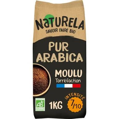 Naturela Café Moulu Pur Arabica Bio, 1Kg