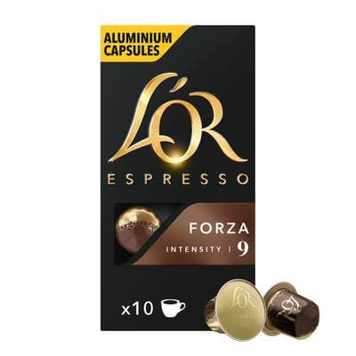 L'or Espresso Café Forza intensité 9, 10 capsules