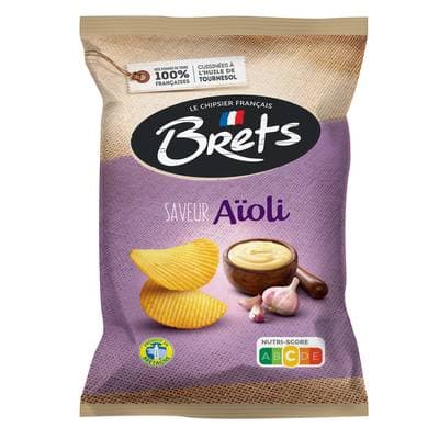 Bret's Chips ondulées saveur aïoli, 125g
