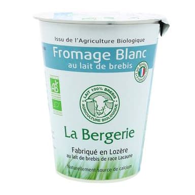 LA Bergerie Fromage Blanc Bio de Brebis, 400g