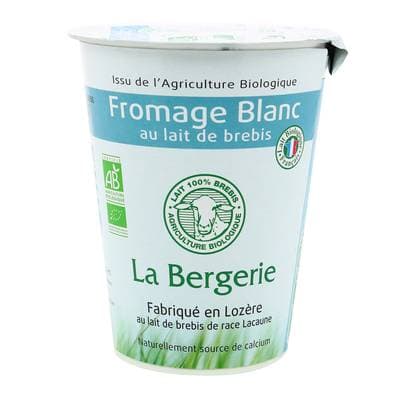 LA Bergerie Fromage Blanc Bio de Brebis, 400g