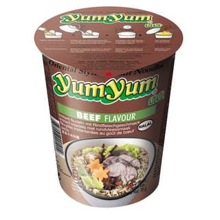 Yum Yum Nouilles Instantanées Saveur Bœuf en cup, 70g