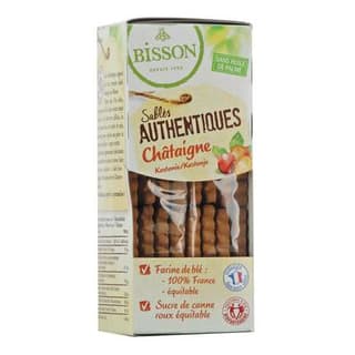 Bisson Biscuits sablés Châtaigne, Bio, 180g