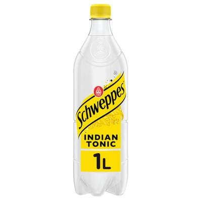 Schweppes Boisson gazeuse Indian tonic, 1L