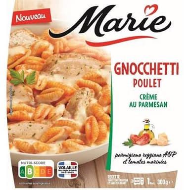 Marie Gnocchetti au Poulet, Crème au Parmesan, 300g
