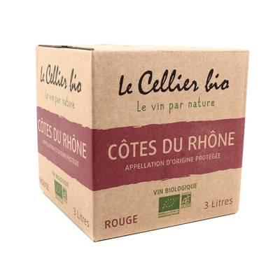 Côtes du Rhône rouge AOP - Le Cellier Bio 13.6°