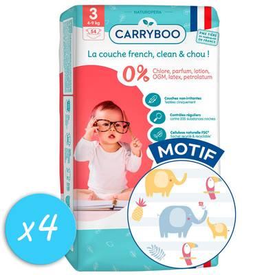 Carryboo Nature - Couches naturelles et chou T3 (4-9kg)