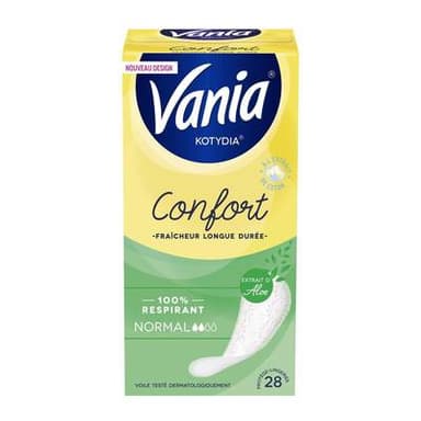 Vania Protège-slips Normal kotydia confort + à l'aloe vera, 28  pièces