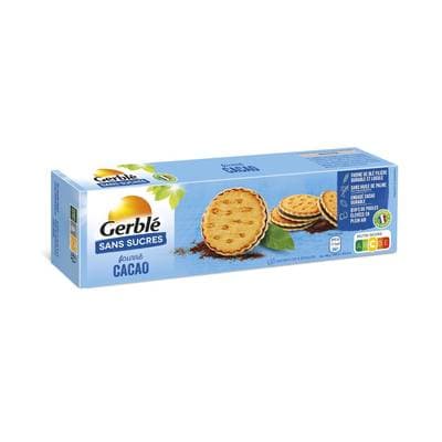 Gerblé Sans Sucres 12 Fourrés cacao sans sucres, 185g