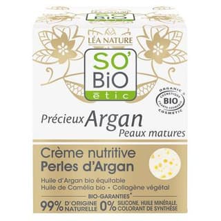 SO'BIO ETIC Crème de jour nutritive Perles d'Argan, 50ml