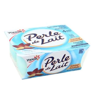 Perle de lait Yaourt Amande, 4x125g