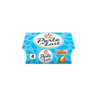 Perle de lait Yaourt Amande, 4x125g