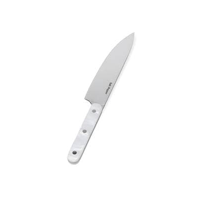 Collection Chop Couteau chef aspect nacré blanc Chop, 1 couteau