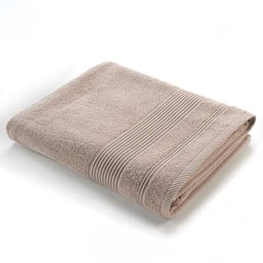Douceur D Interieur Drap de bain eponge unie tendre Taupe, 90 x 150 cm