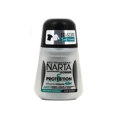 Narta Homme Déodorant bille Protection 5 Actions Intégrale 48H, 50ml