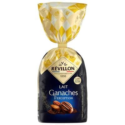 Révillon Papillottes d'exception ganache au chocolat au lait assortiment, 340g