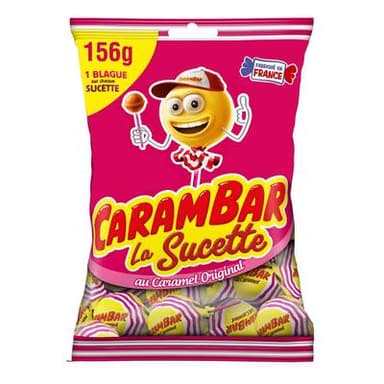 Carambar Sucettes Caramel, 156g