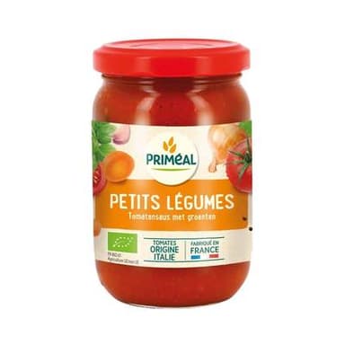 Priméal Sauce tomate aux petits légumes bio, 200g