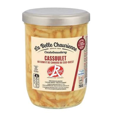 La Belle Chaurienne Cassoulet au confit de canard du Sud-Ouest Label Rouge, 750g