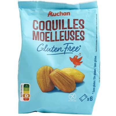 Auchan Coquilles moelleuses sans gluten, 180g