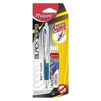3154145599114 - Maped - Porte mine automatique HB 0.7mm + étui mines + 4 gommes