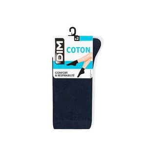 Dim Mi-chaussettes grises x2, Taille 35/38