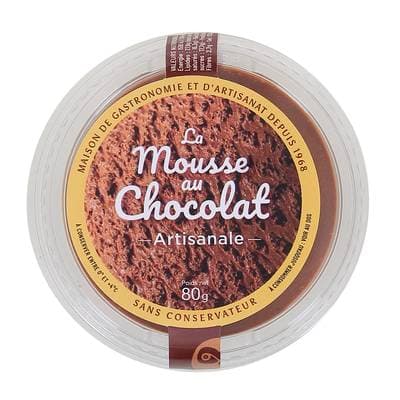 La manufacture des desserts Mousse au Chocolat Artisanale, 80g