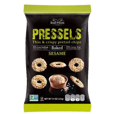 Dream Pretzels Croustilles de bretzels thym et sésame, 200g