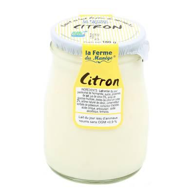 La Ferme du manège - Yaourt Citron au lait entier
