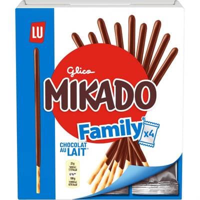 Mikado BOX FAMILY CHOCOLAT LAIT X4, 300G