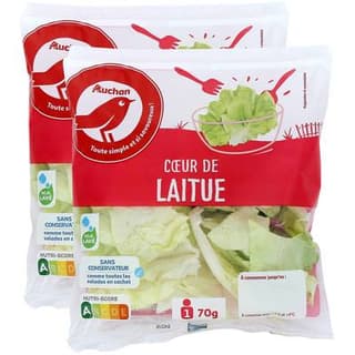Auchan Coeur de Laitue, Lot de 2x70g