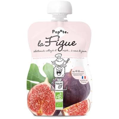 Popote Figue Bio Gourde Bébé Dès 4/6 mois, 120g