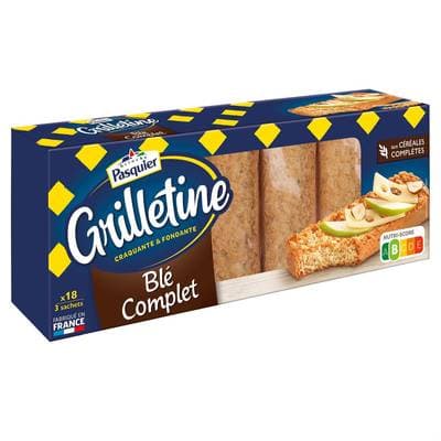 Pasquier Biscottes grillettines Blé Complet, 242g