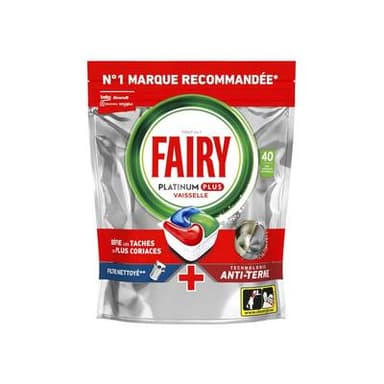 FAIRY Tablette lave-Vaisselle Platinum Plus Tout en 1, 40 capsules