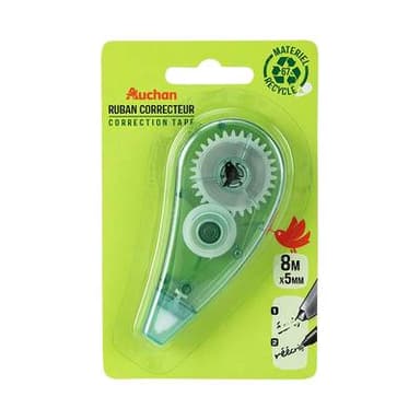Auchan Ruban correcteur, Dimensions 8m x 5mm