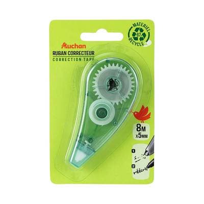 Auchan Ruban correcteur, Dimensions 8m x 5mm
