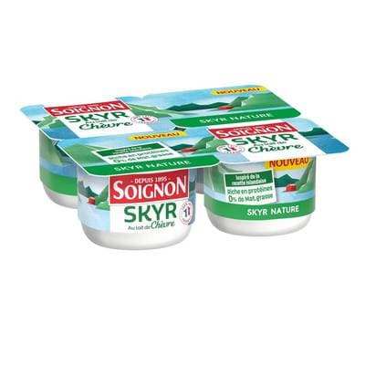 Soignon Skyr au lait de Chevre Nature 0%mg, 4x100g