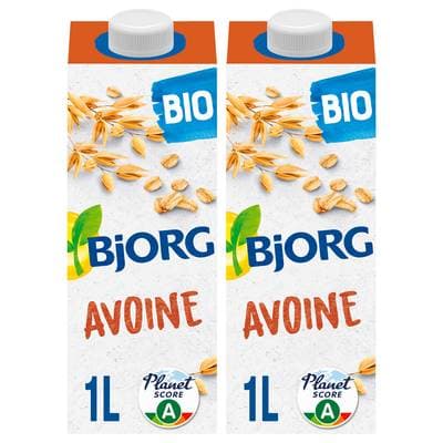 Bjorg Avoine sans Sucre Boisson Végétale Bio, Lot de 2x1L