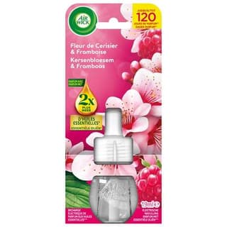Air Wick Désodorisant Recharge Électrique Fleur de Cerisier et Framboise, 19ml