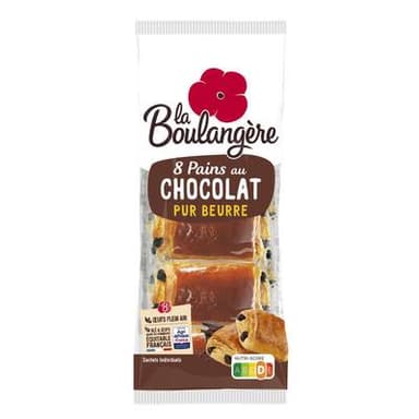 La Boulangère Pains au Chocolat, 8 pains - 400g
