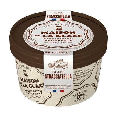 Maison de la Glace Glace artisanale Stracciatella, 380g