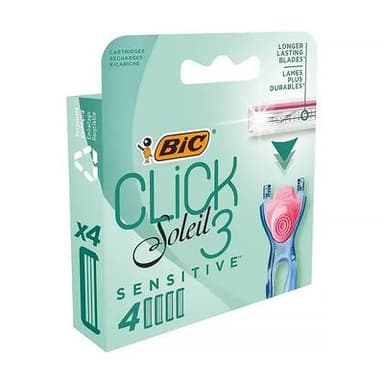 Bic Recharges lame pour rasoir Click 3 Soleil, 4 lames