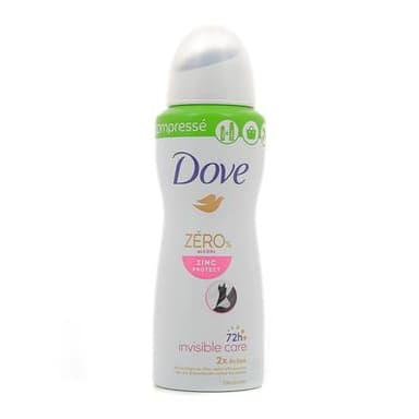 Dove Déodorant Compressé Invisible Care 0% Alcool, 100ml