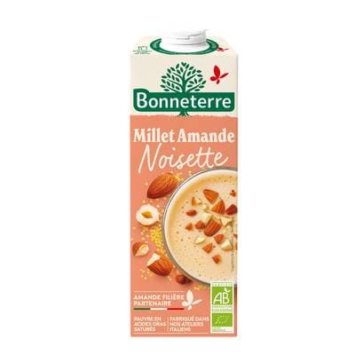 Bonneterre Boisson bio Millet Amande Noisette, 1L