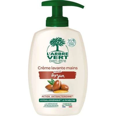 L'Arbre Vert Bien-Etre Crème lavante mains aux extraits d'argan, 300ml