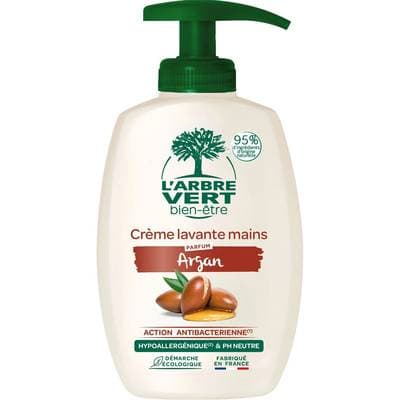 L'Arbre Vert Bien-Etre Crème lavante mains aux extraits d'argan, 300ml